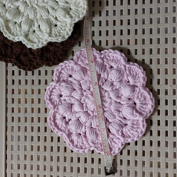 Crochet Super Scrub Facial Rounds▪︎Neapolitan Special Edition▪︎Set of 3 - Picture 5 of 6